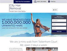 Tablet Screenshot of cityhairremoval.com